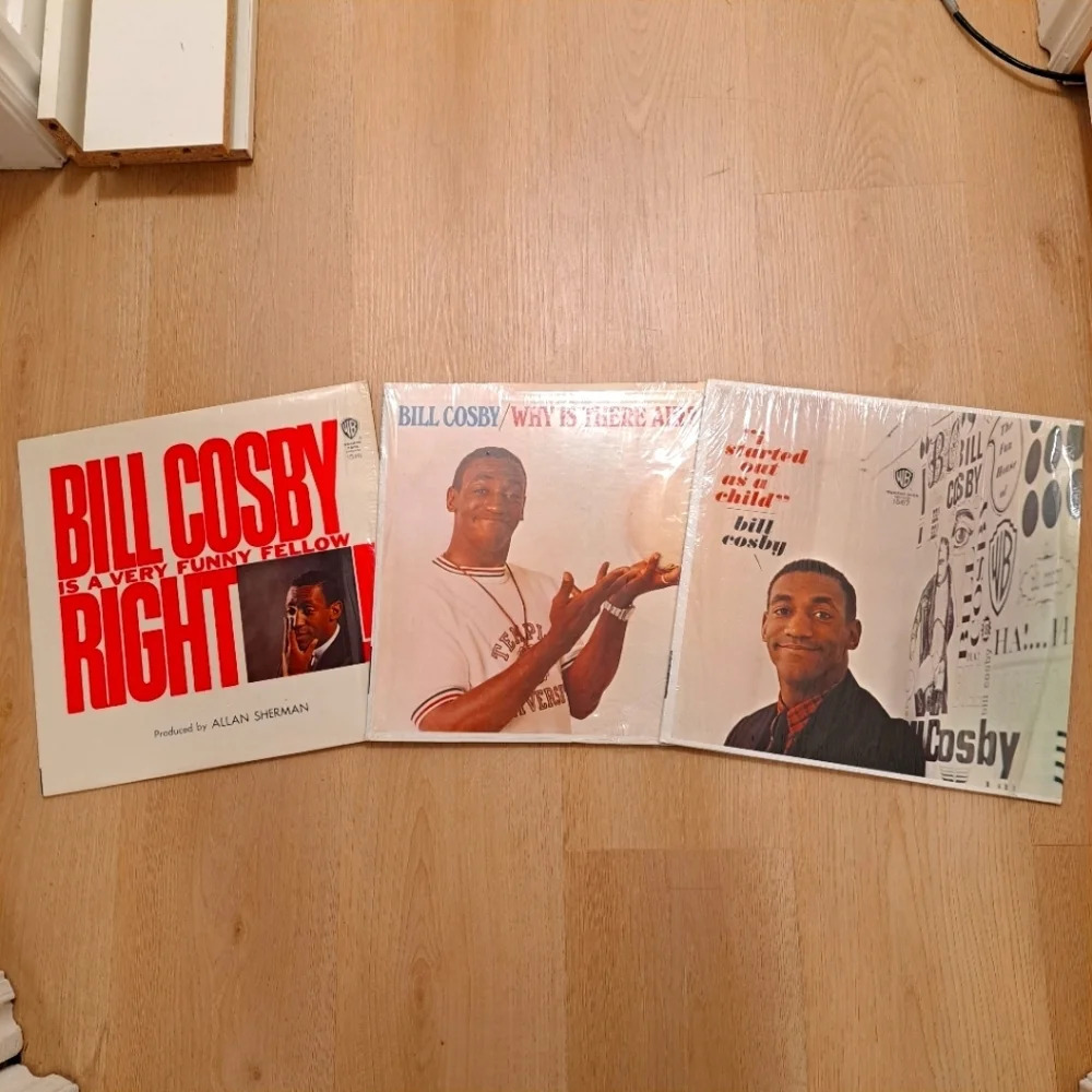Vintage Bill Cosby Warner Bros. Comedian Funny Set Of 3 Collection Vinyl Records